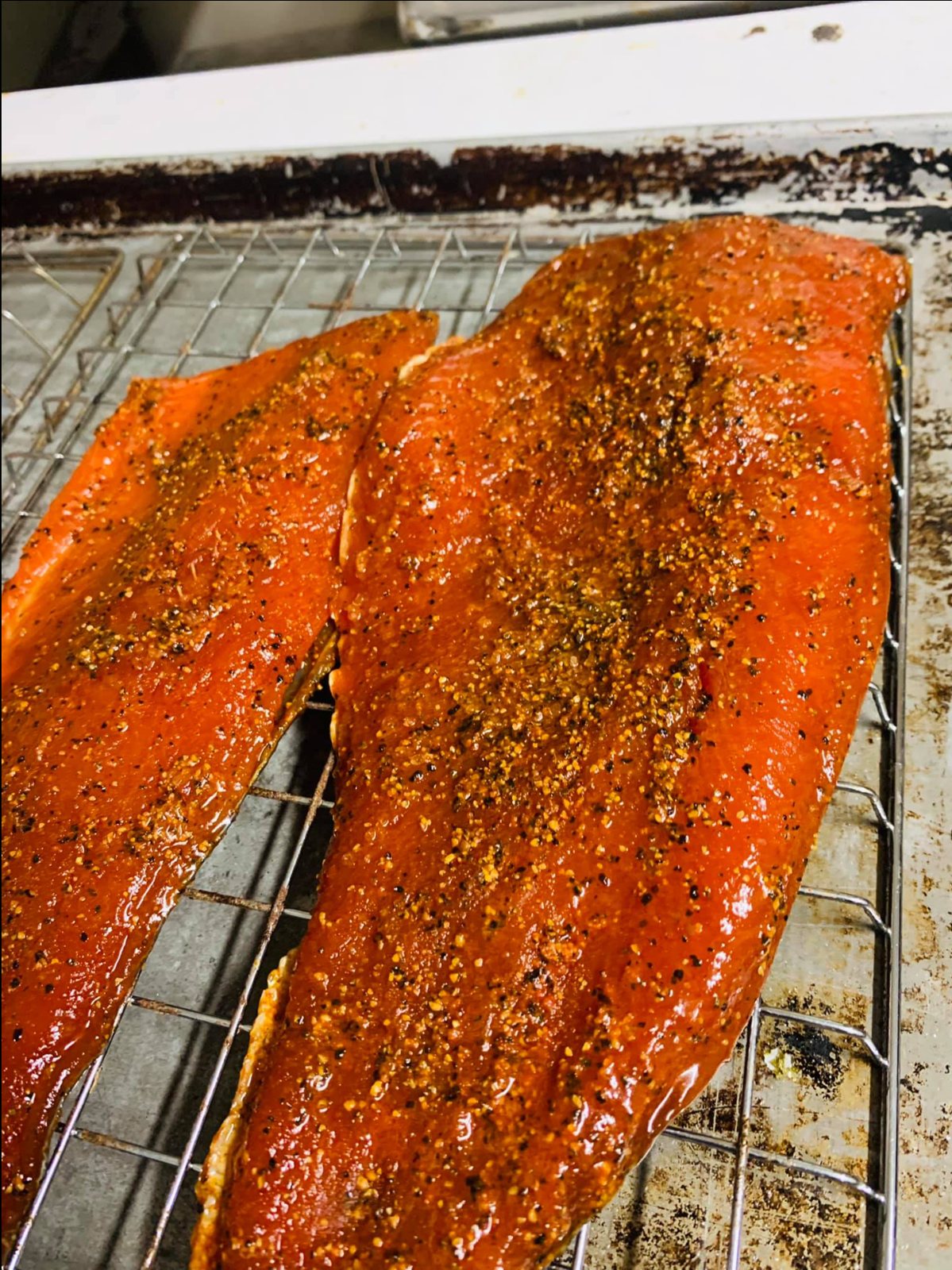 Seared salmon